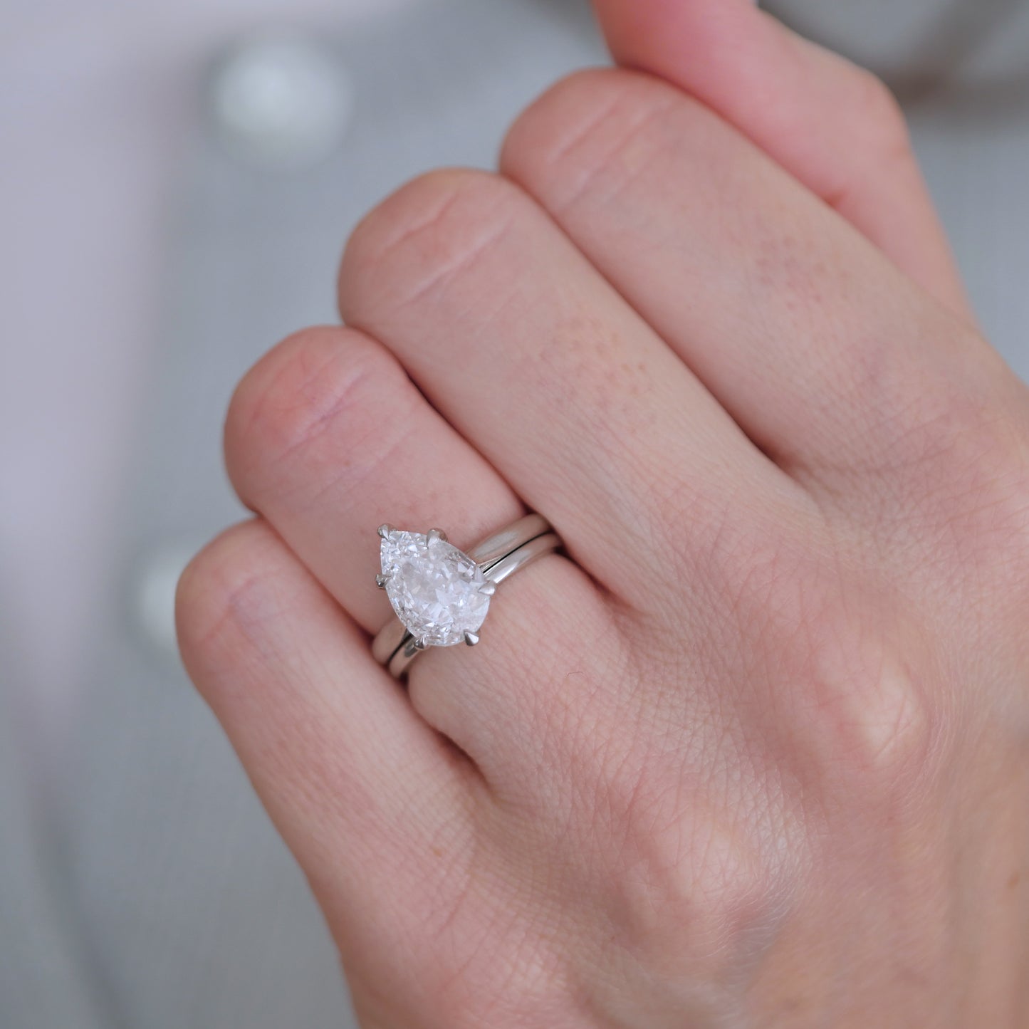 1.5mm Half Round Band Ring (Platinum)