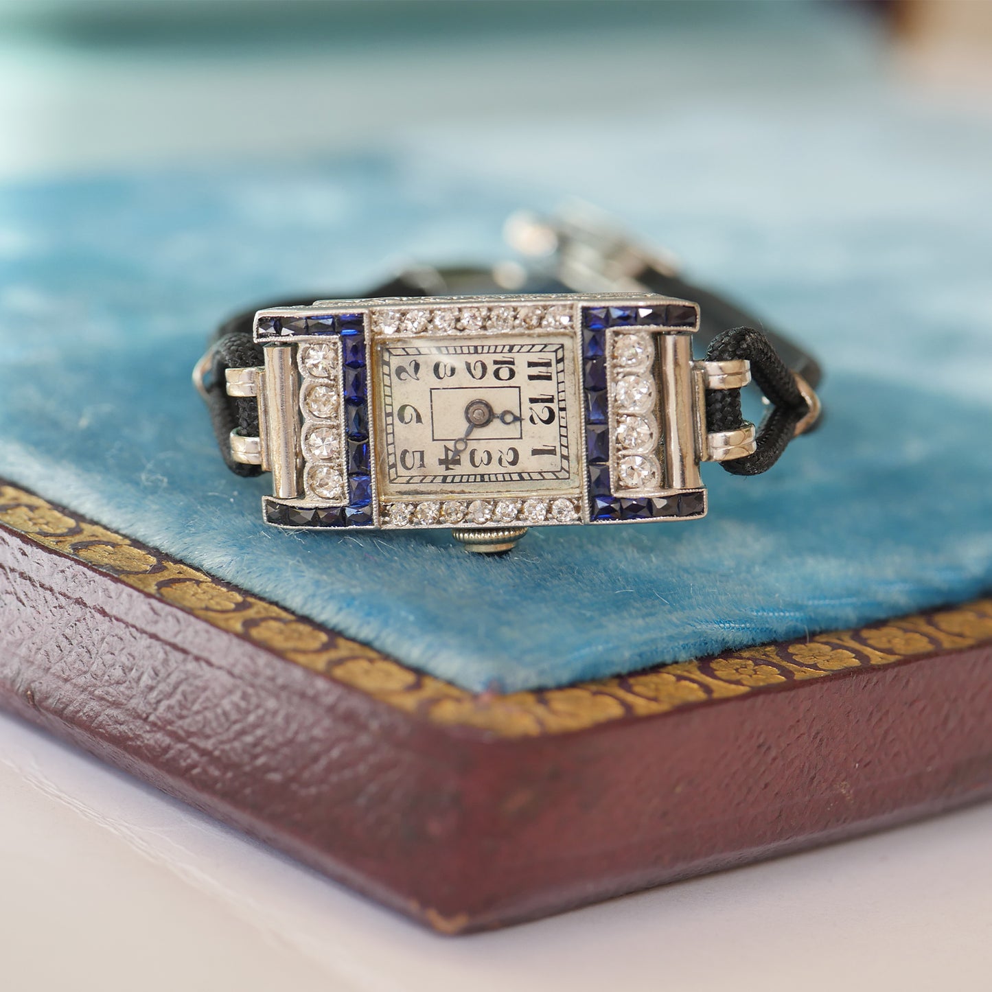 Antique Diamond and Sapphire Watch