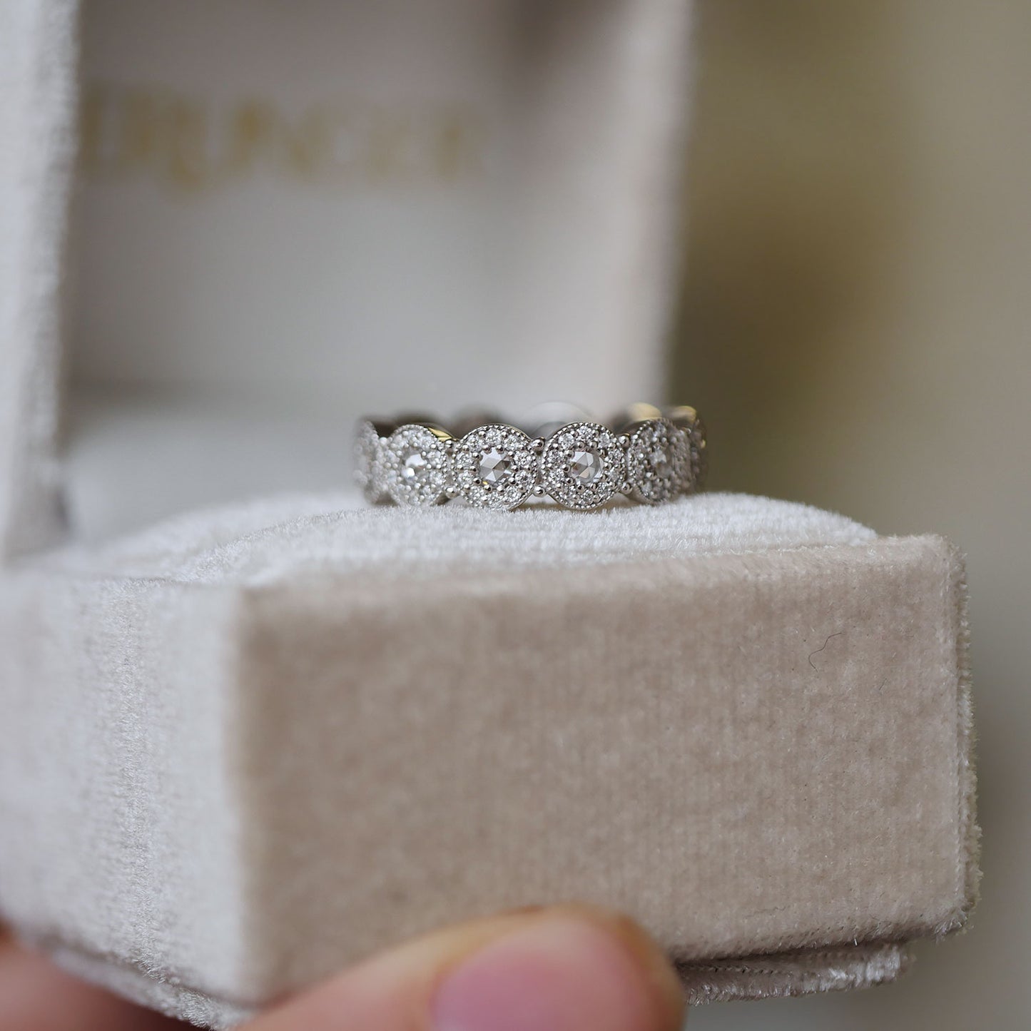 Custom Antique Inspired Eternity Ring