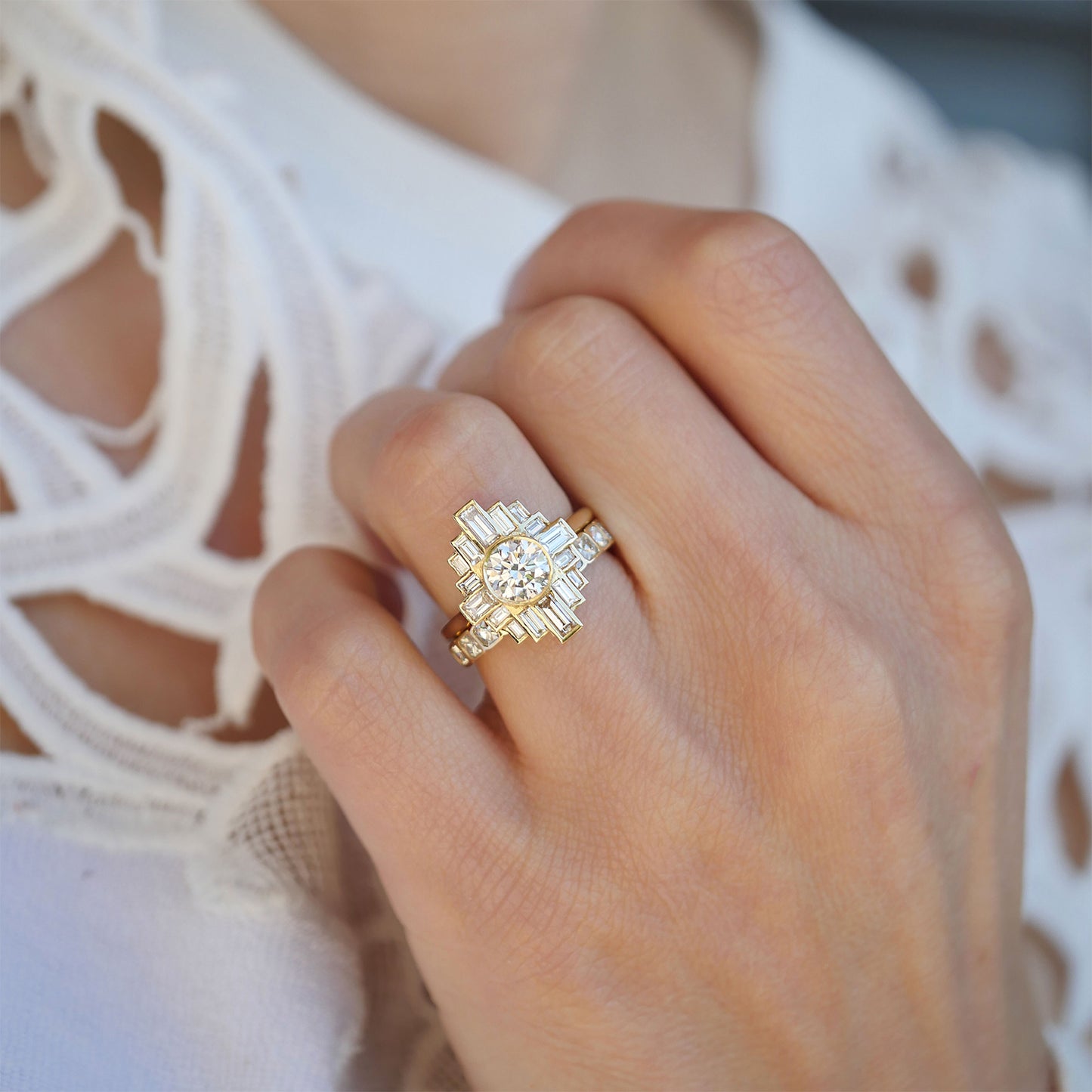Rockefeller Diamond Mosaic Ring