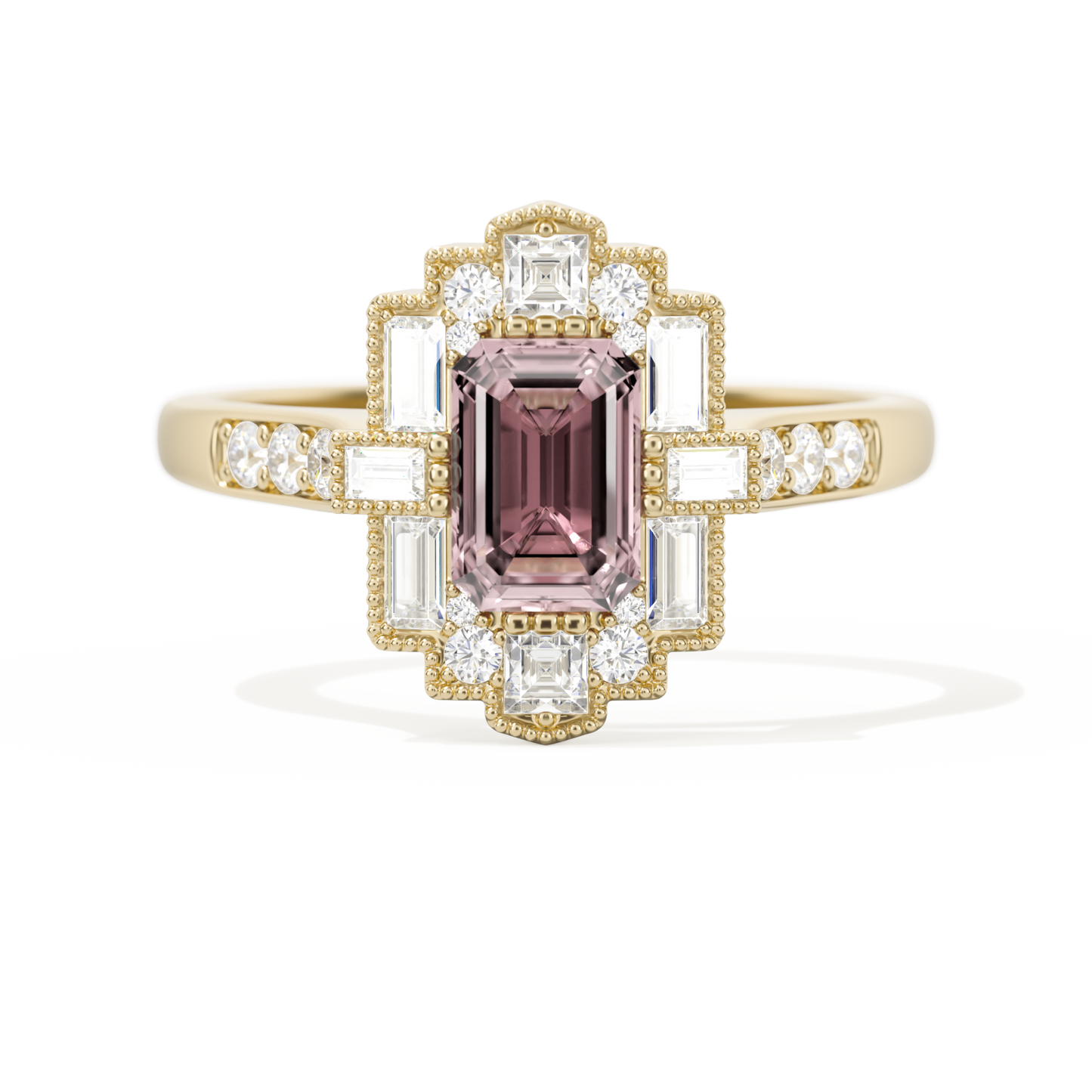 Rectangular Deco with 6x4 Emerald Cut