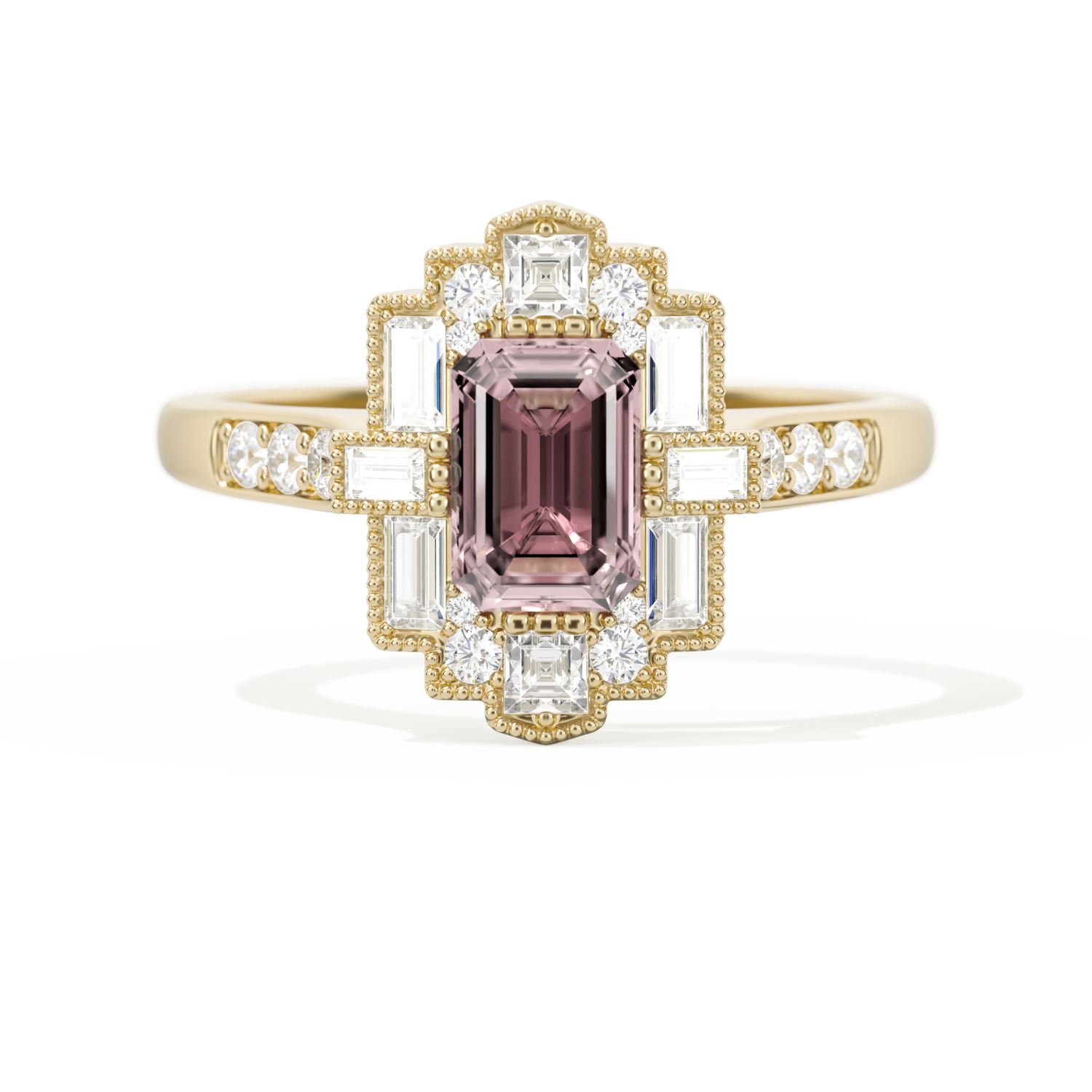 Rectangular Deco with 6x4 Emerald Cut
