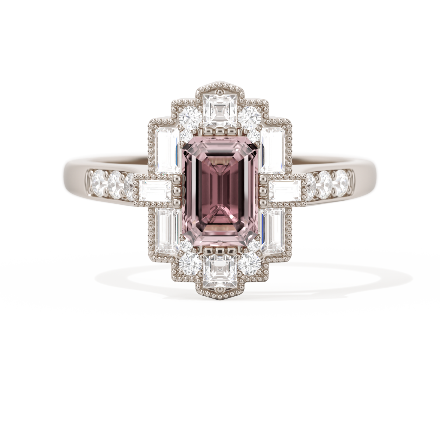 Rectangular Deco with 6x4 Emerald Cut