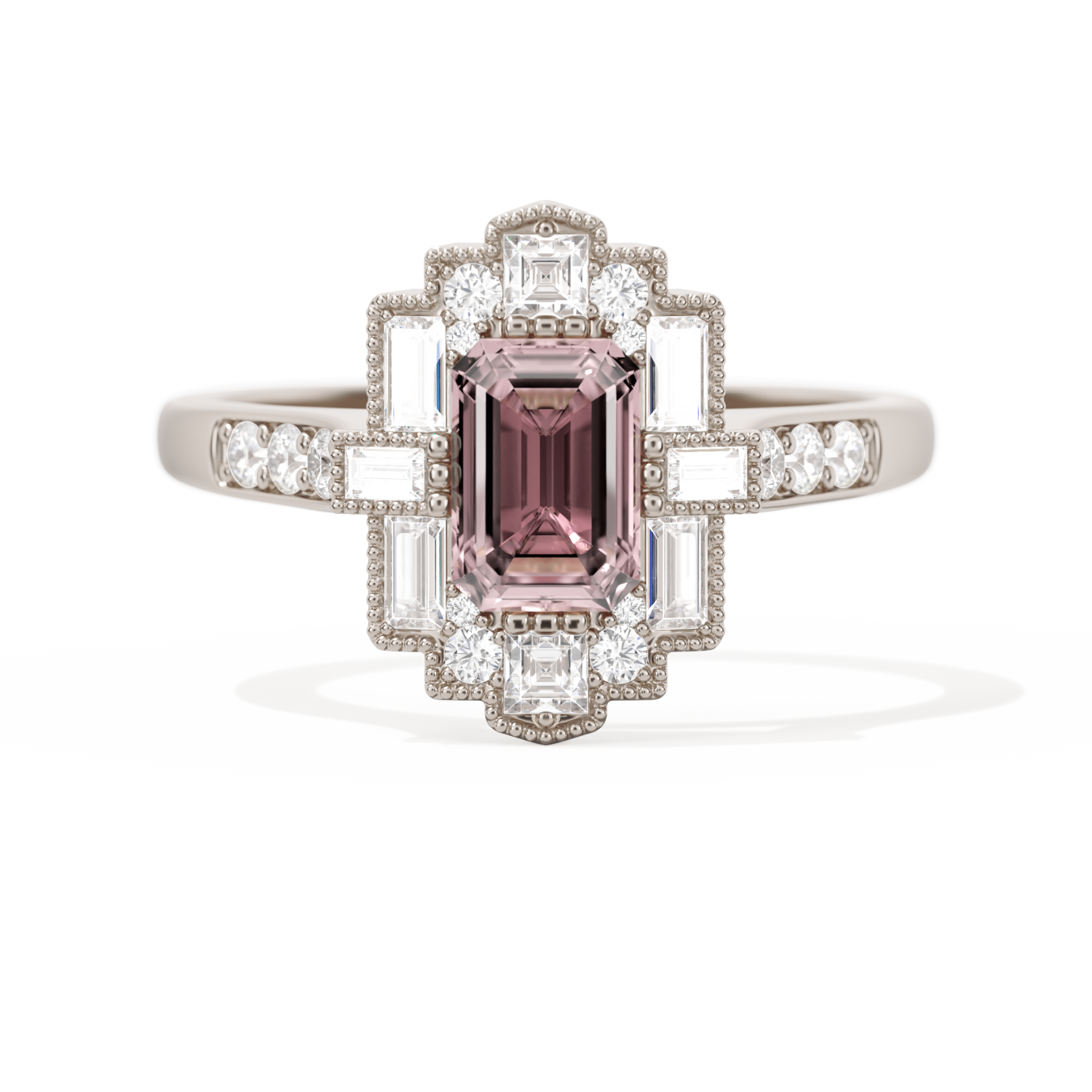 Rectangular Deco with 6x4 Emerald Cut