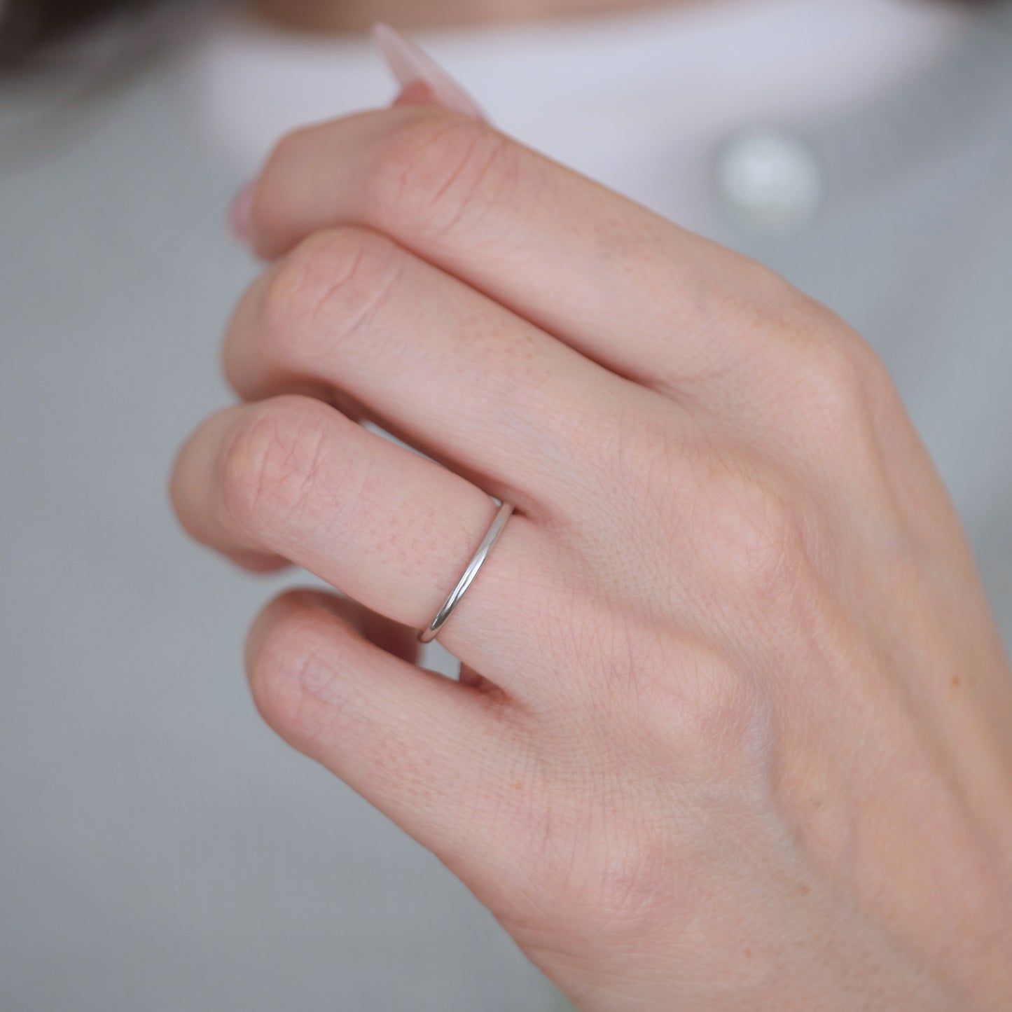 1.5mm Half Round Band Ring