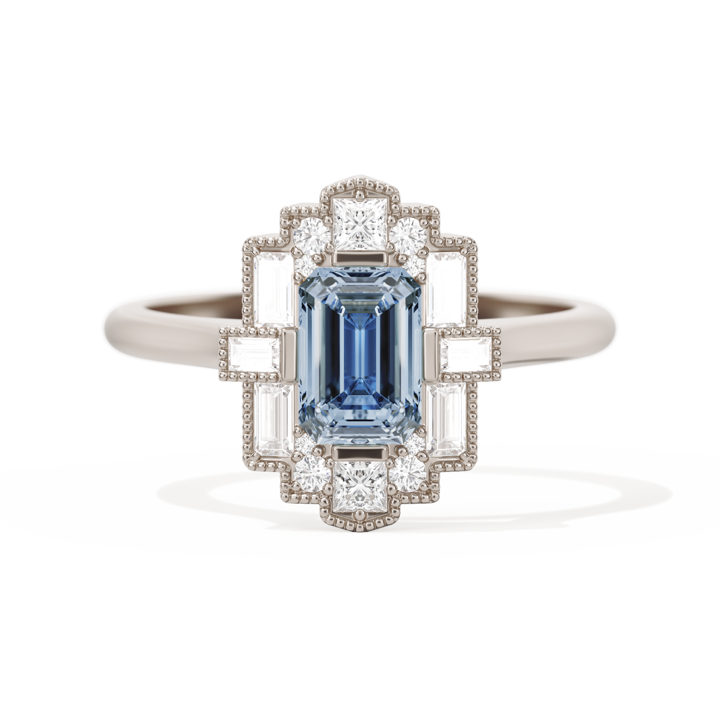 Rectangular Deco with 6x4 Emerald Cut