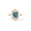 2.50 Emerald Cut Unheated Opalescent Teal Sapphire