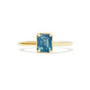 2.50 Emerald Cut Unheated Opalescent Teal Sapphire