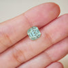 3.01 Square Emerald Cut Mint Green Aquamarine