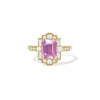 2.04 Emerald Cut Opalescent Pink Sapphire