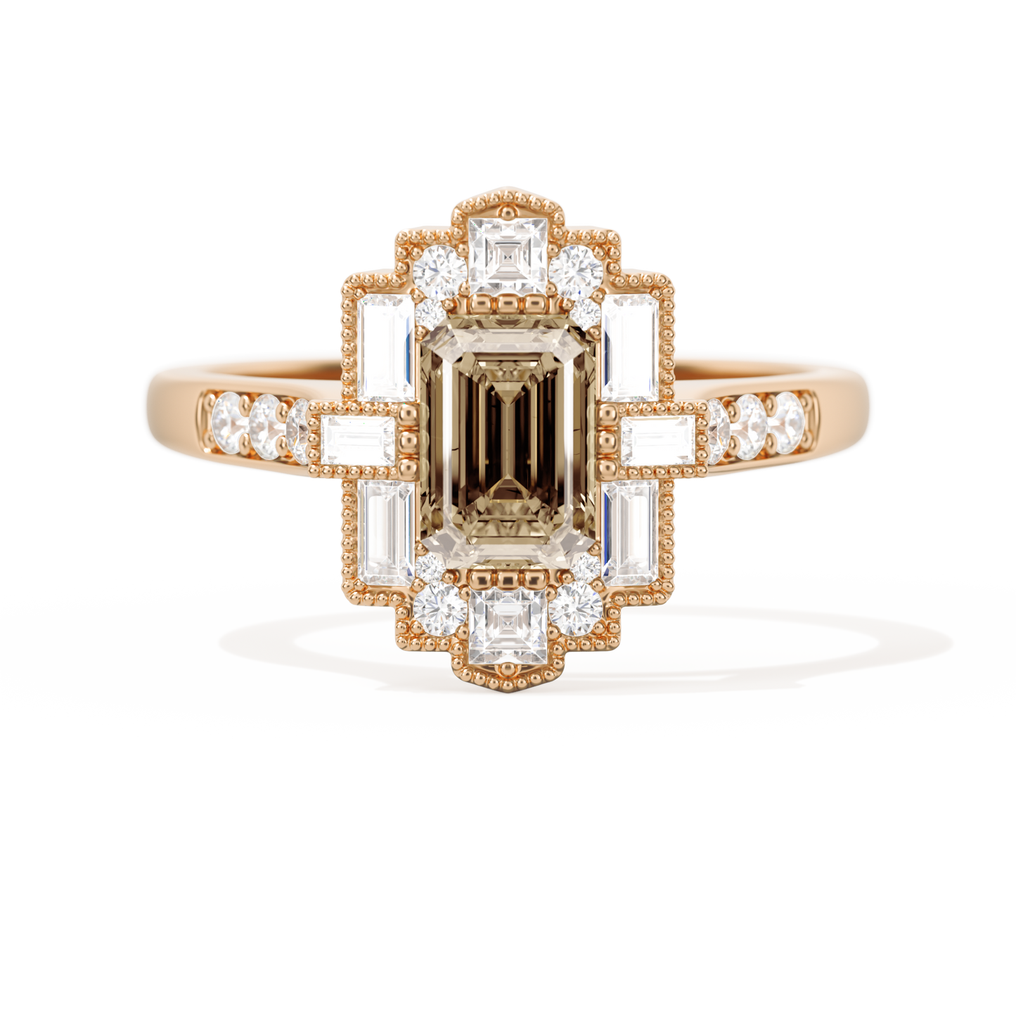 Rectangular Deco with 6x4 Emerald Cut
