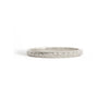 14k white gold wedding band with engraved wind spiral design.