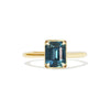 3.05 Emerald Cut Teal Sapphire