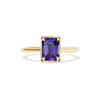 3.05 ctw Emerald Cut Bi Color Purple