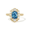 3.62 Oval Cut Opalescent Teal Sapphire