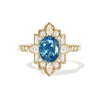 3.62 Oval Cut Opalescent Teal Sapphire