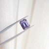 3.67 ctw Emerald Cut Smokey Purple Sapphire