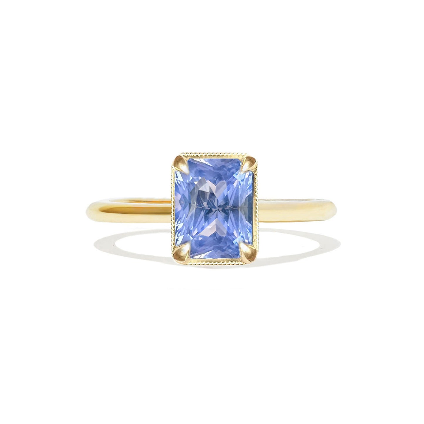 3.05 Radiant Cut Violet Purple Sapphire