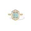 3.01 Square Emerald Cut Mint Green Aquamarine