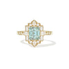 3.01 Square Emerald Cut Mint Green Aquamarine