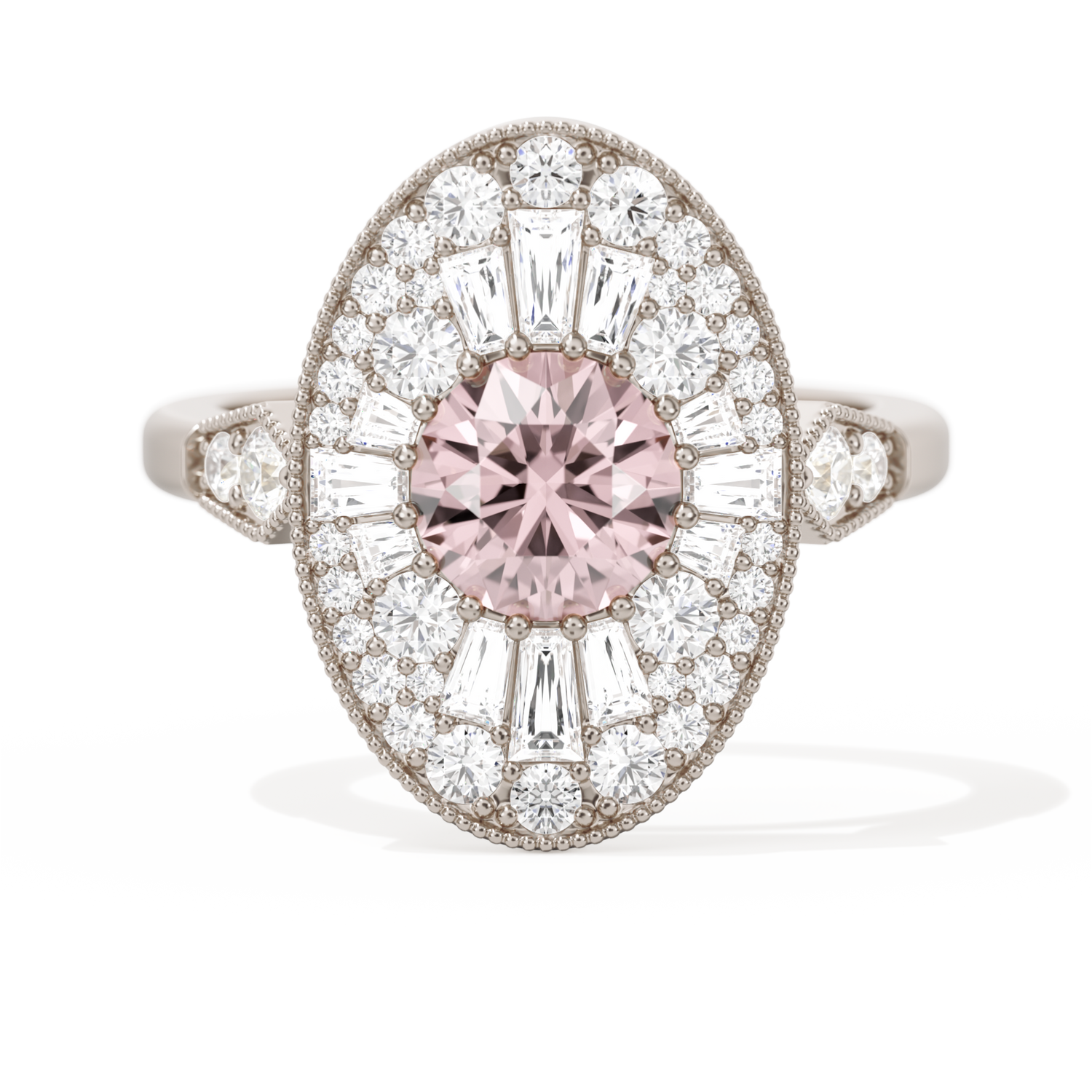 Oval Ballerina Round Center 1.00 ctw.