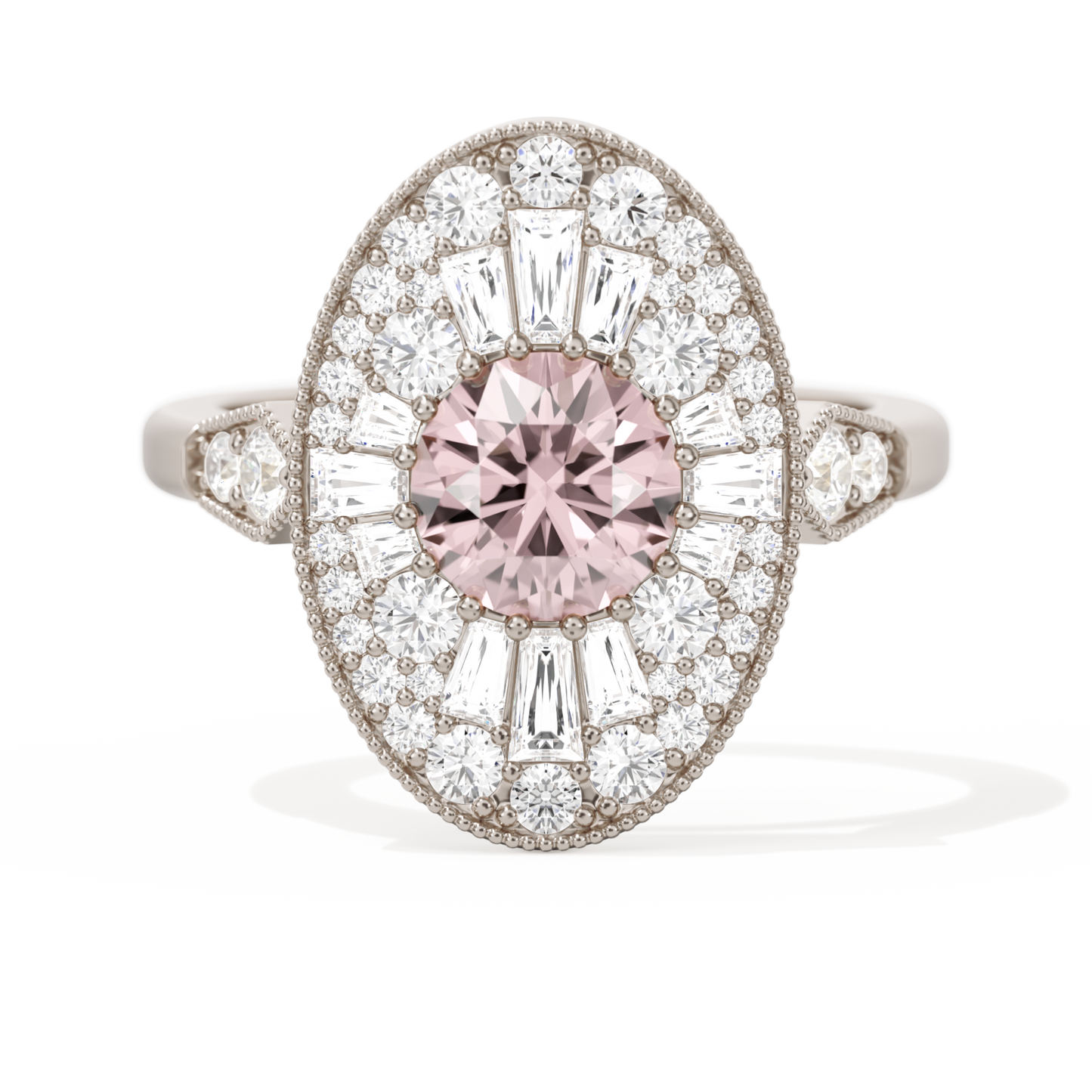 Oval Ballerina Round Center 1.00 ctw.