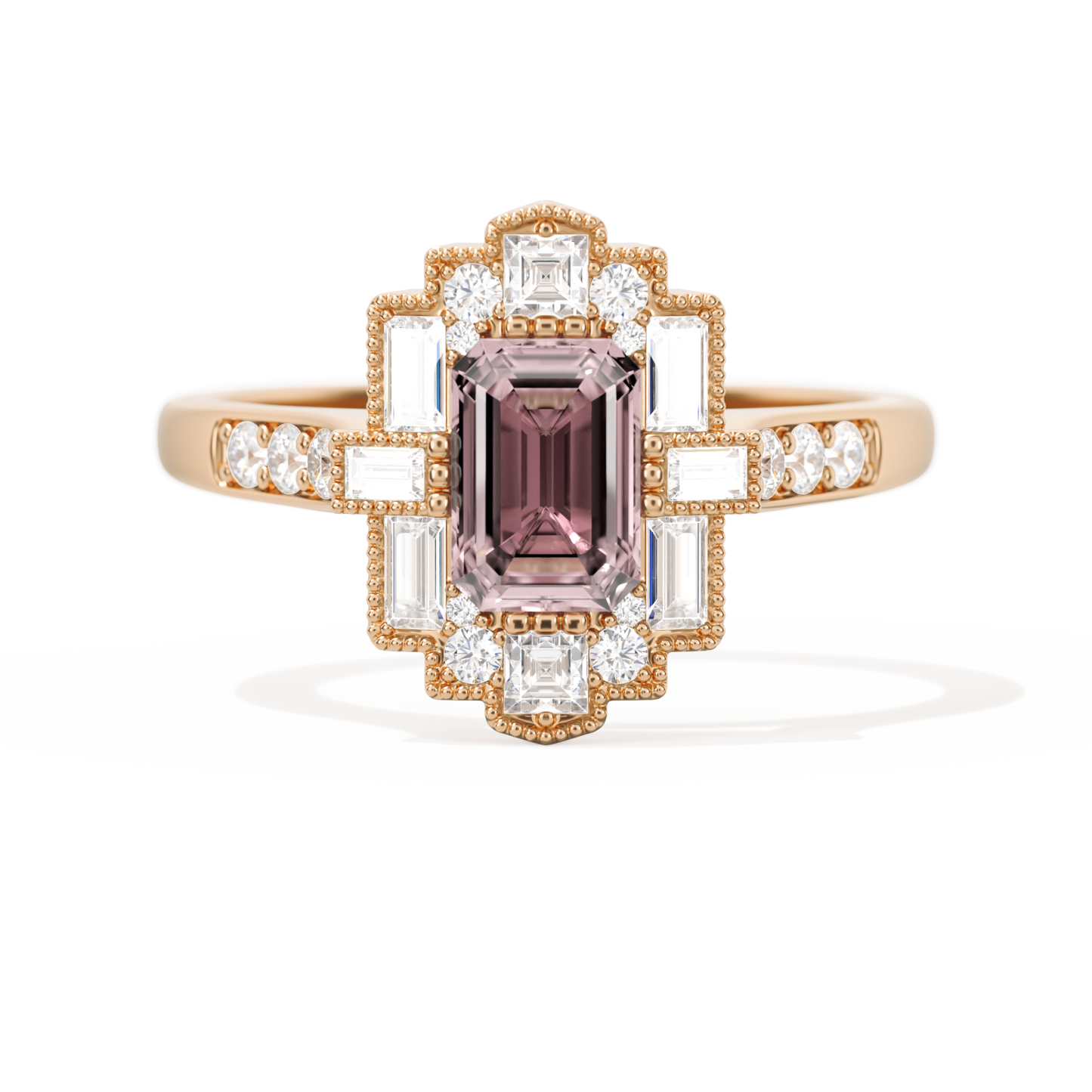 Rectangular Deco with 6x4 Emerald Cut