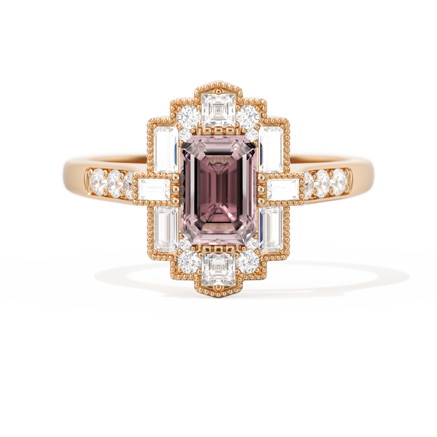 Rectangular Deco with 6x4 Emerald Cut