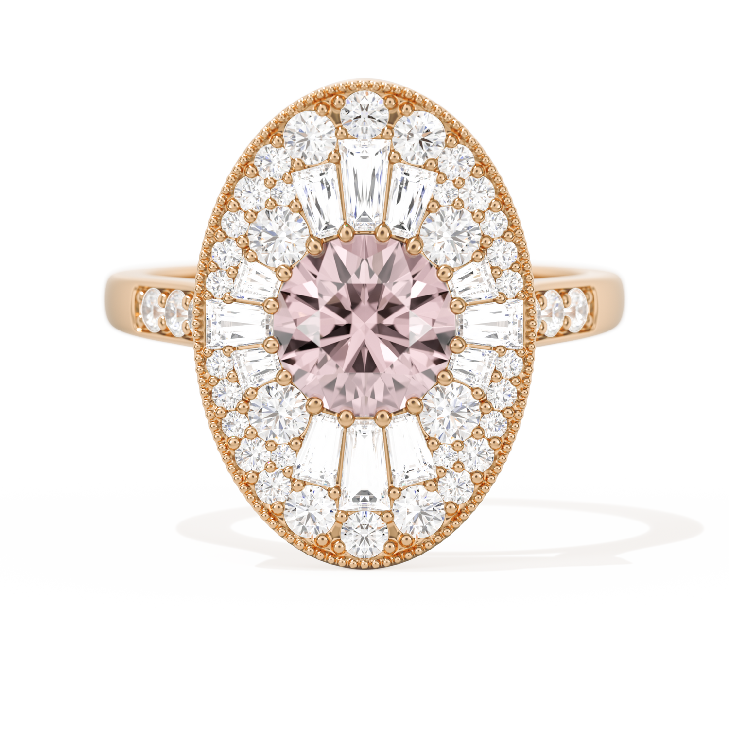 Oval Ballerina Round Center 1.00 ctw.