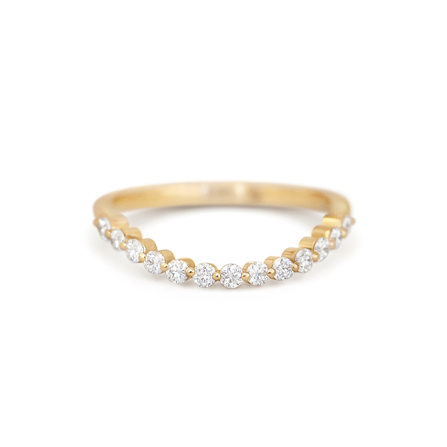 Floating Diamond Contour Band