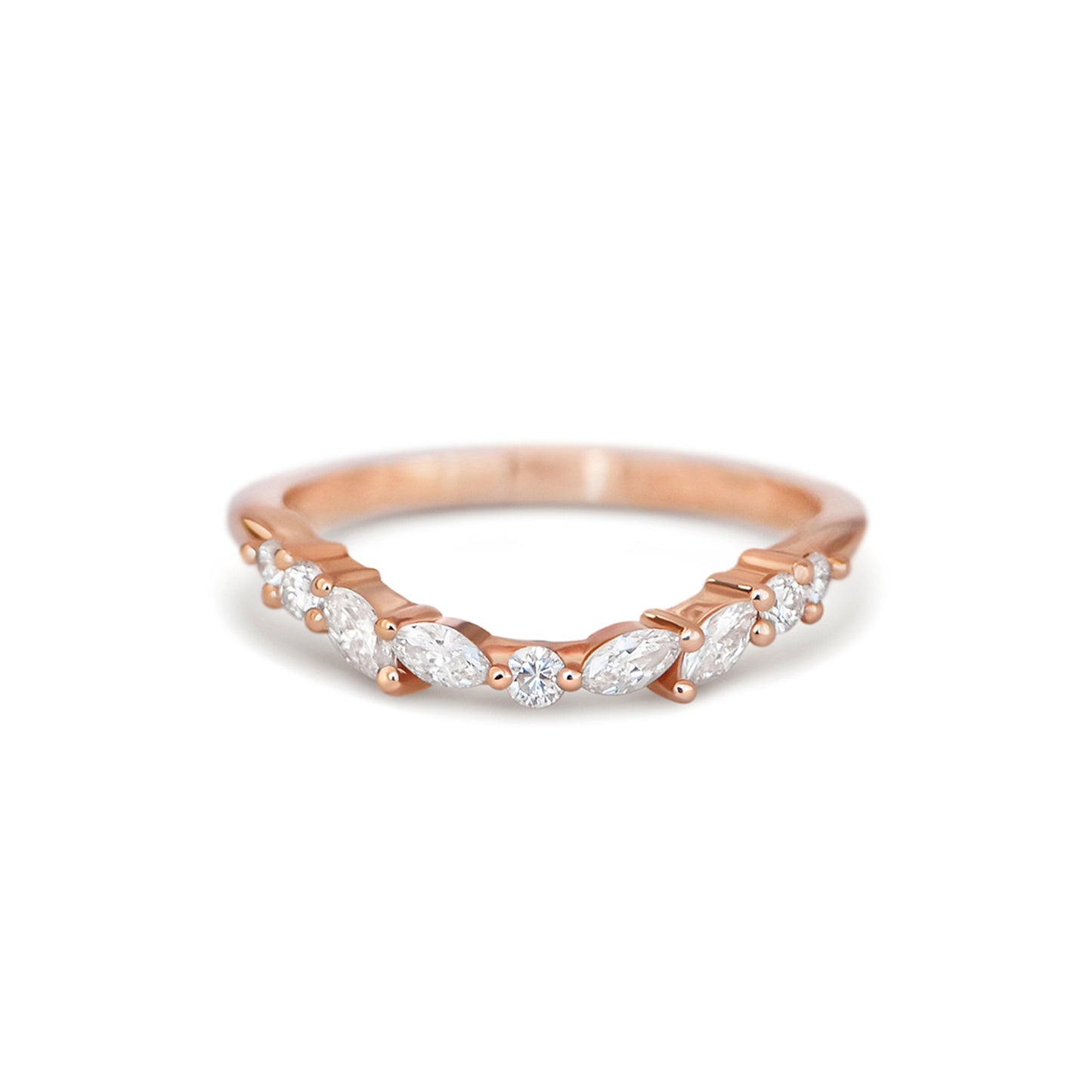 Marquise & Round Contour Band