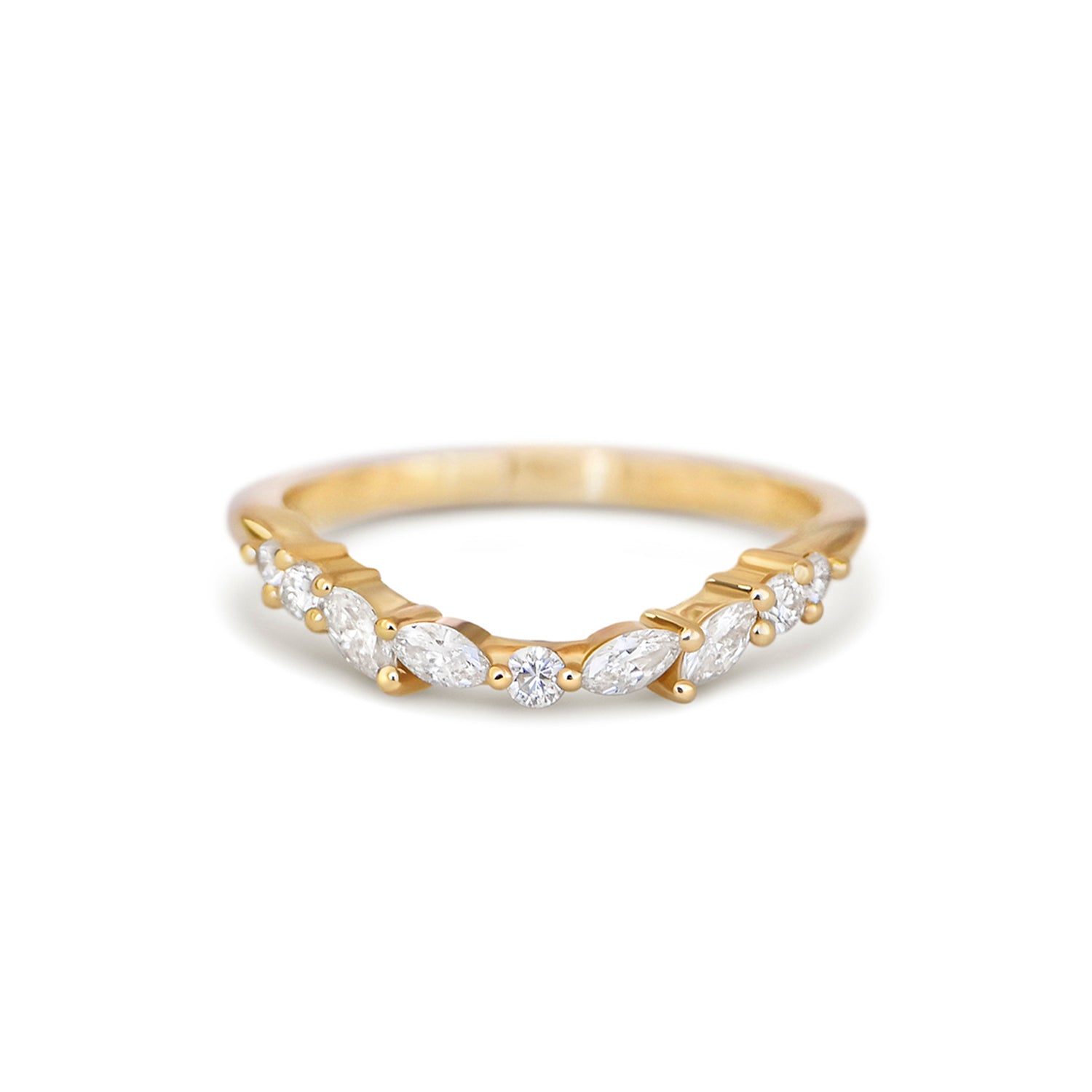 Marquise & Round Contour Band