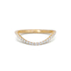 Round Pave Contour Band