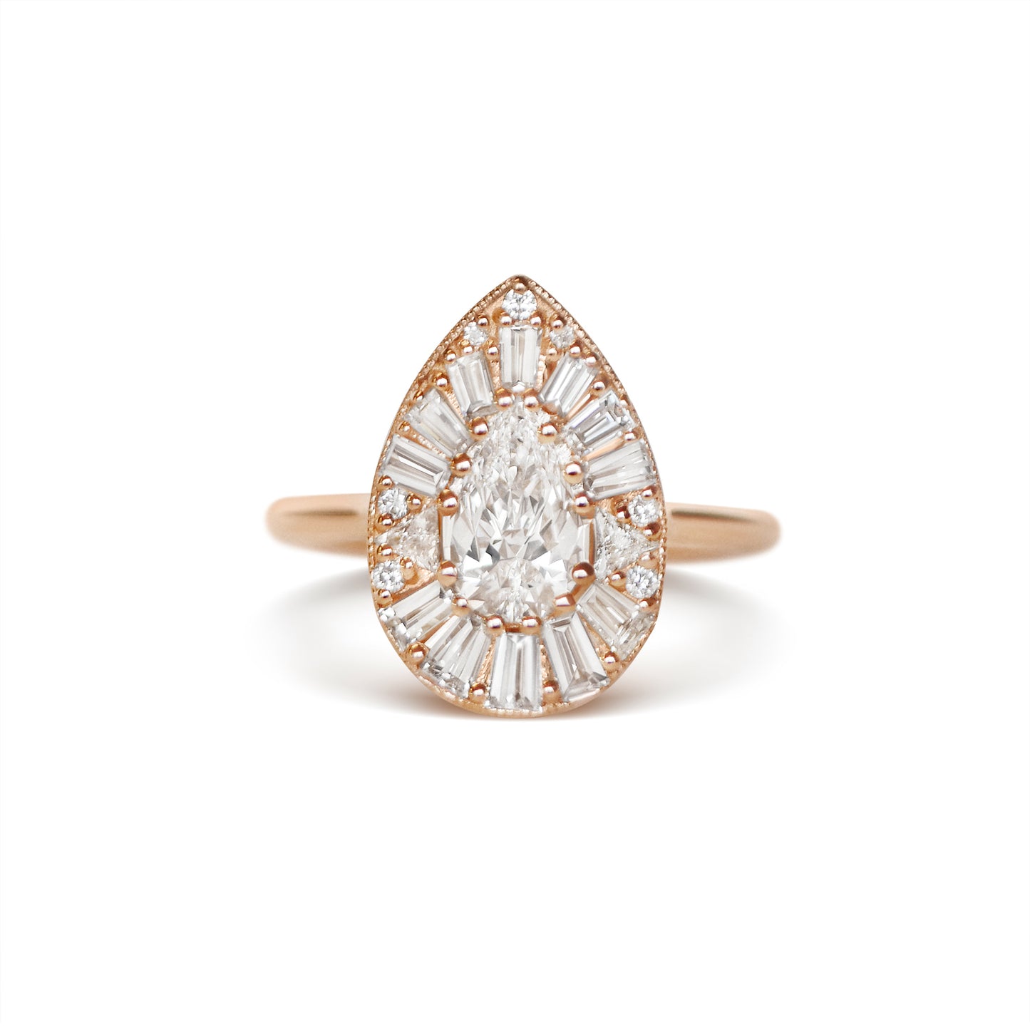 Pear Ballerina Diamond Mosaic Ring