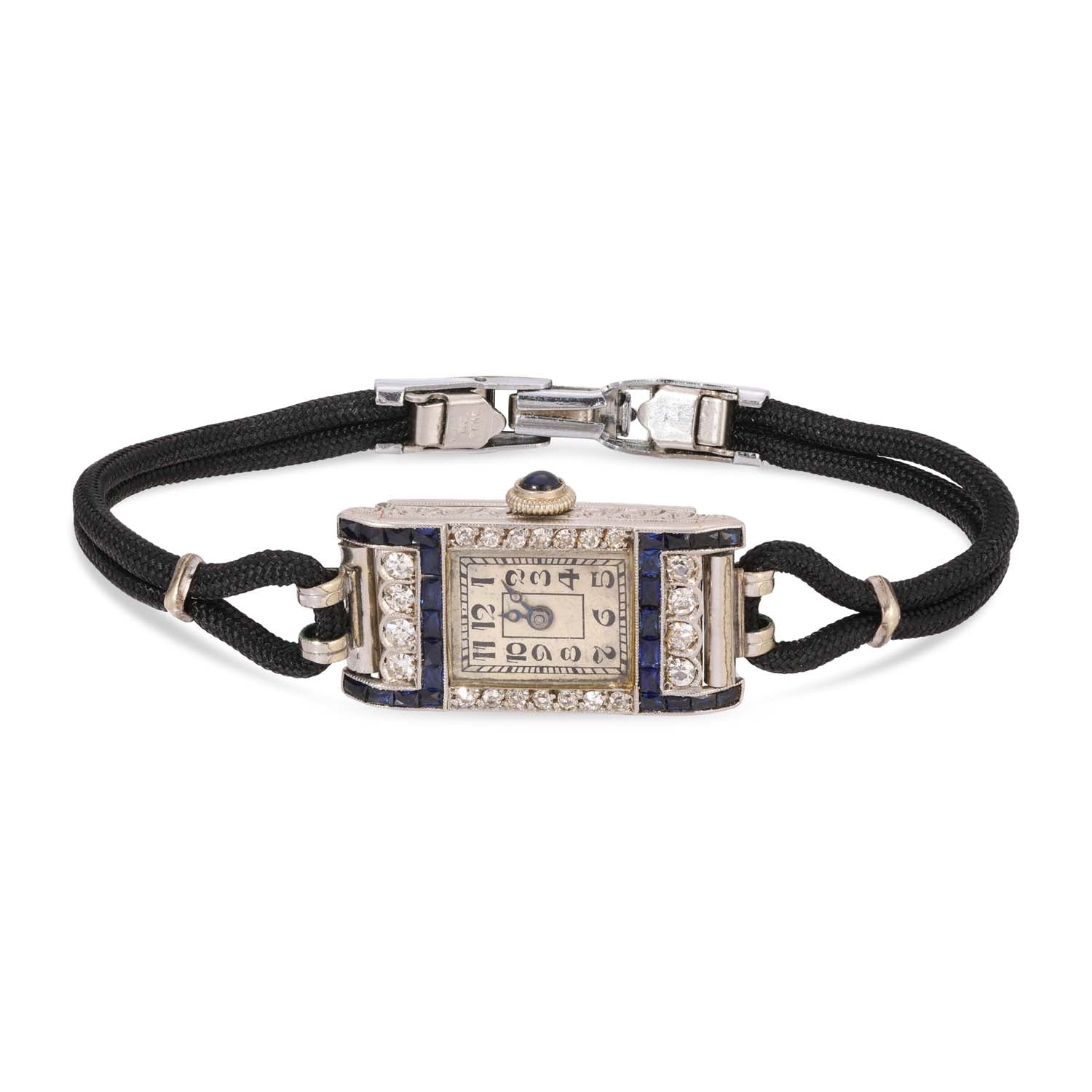 Antique Diamond and Sapphire Watch