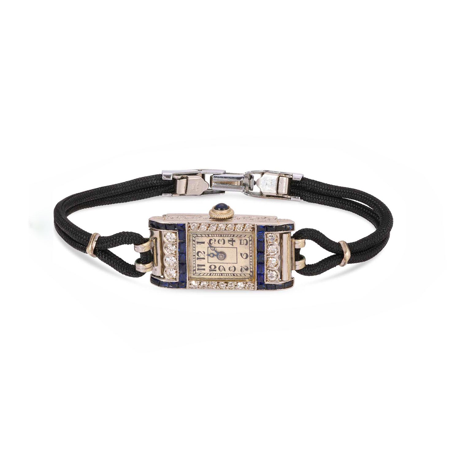 Antique Diamond and Sapphire Watch