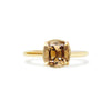 Chocolate Old Mine Cut Diamond Solitaire