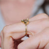 Lozenge & Grey Pear Diamond Toi et Moi Diamond Ring
