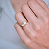 Lozenge & Grey Pear Diamond Toi et Moi Diamond Ring