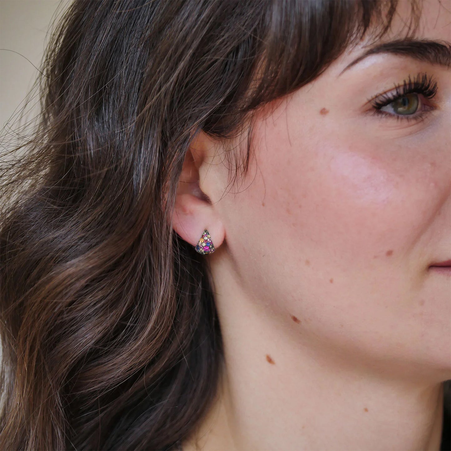 Rainbow Cobblestone Huggies