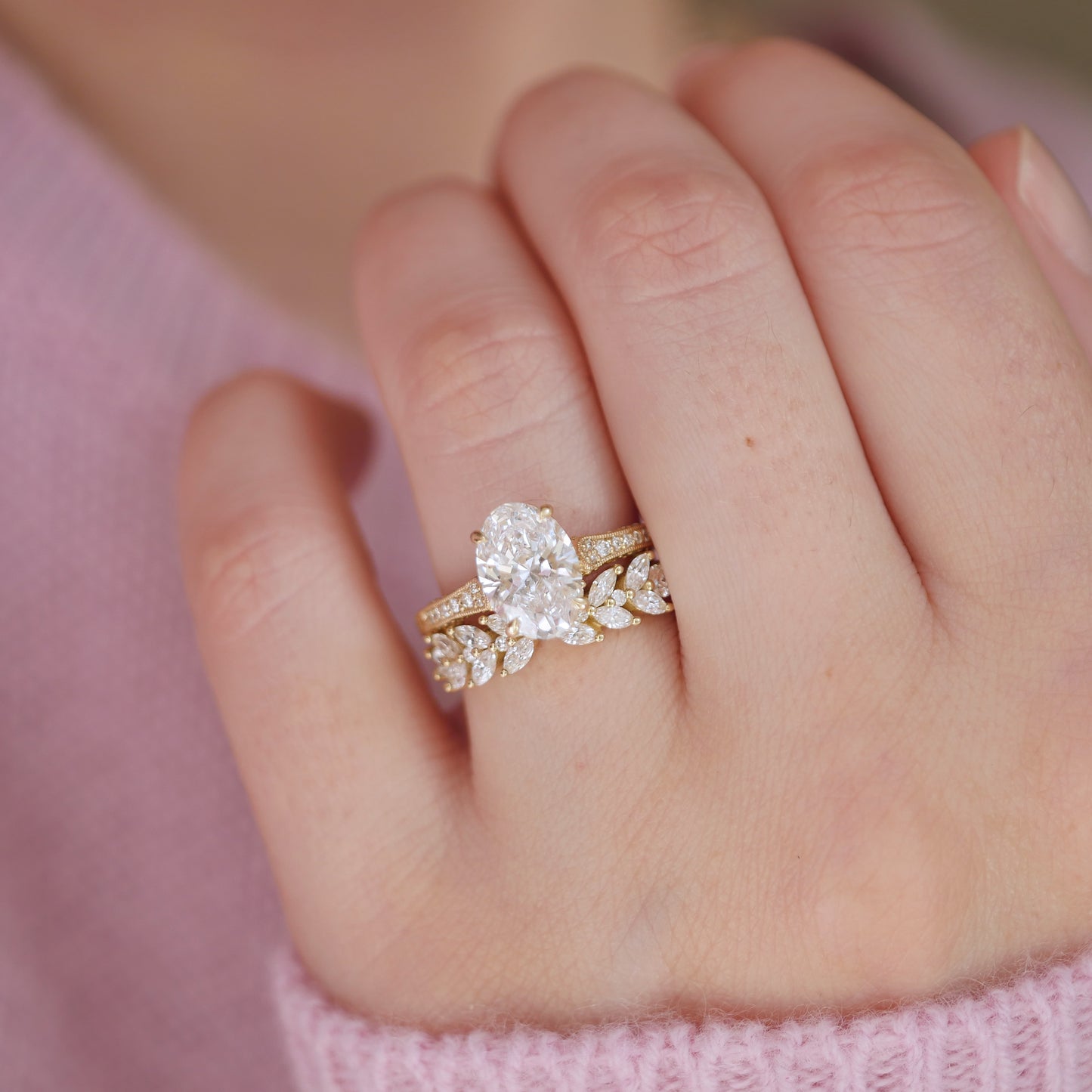 Starfall Oval Cut Diamond Ring