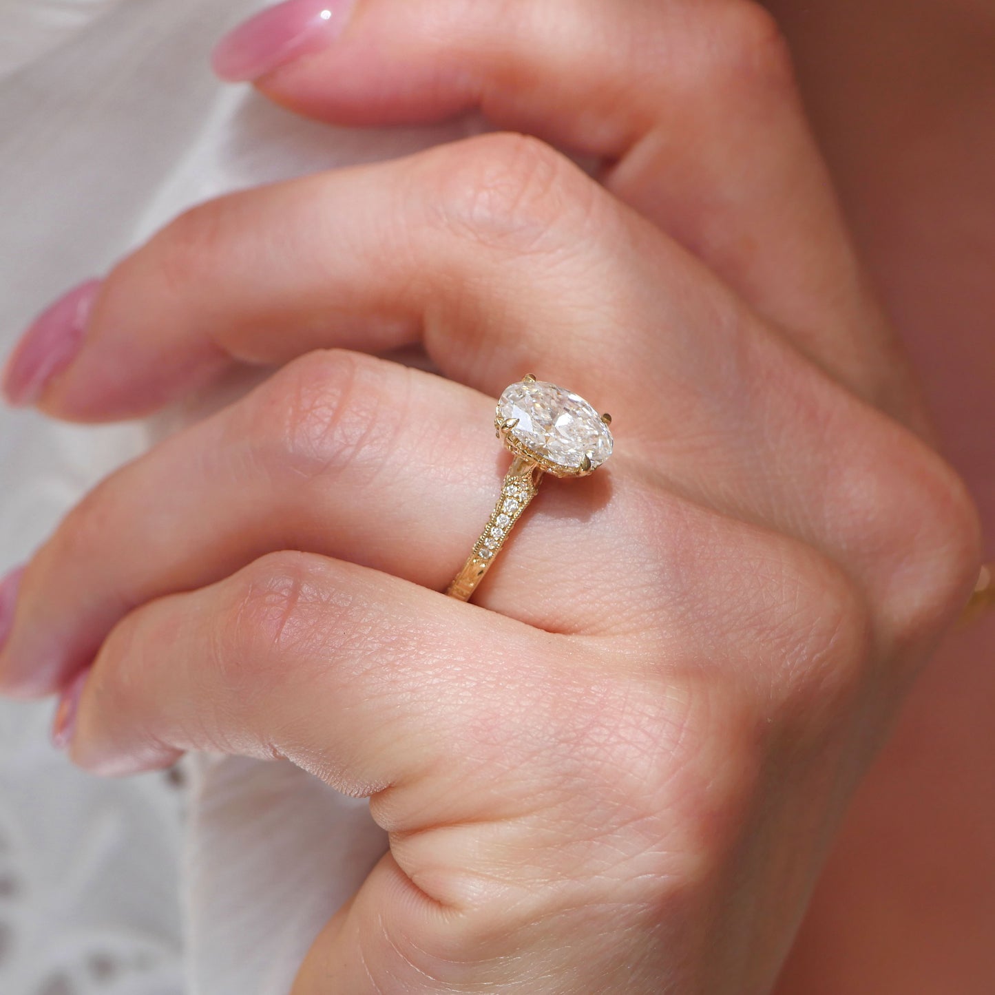 Starfall Oval Cut Diamond Ring