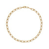 14K Gold Paperclip Link Necklace