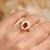 Custom Bella Ruby and Diamond Mosaic Ring