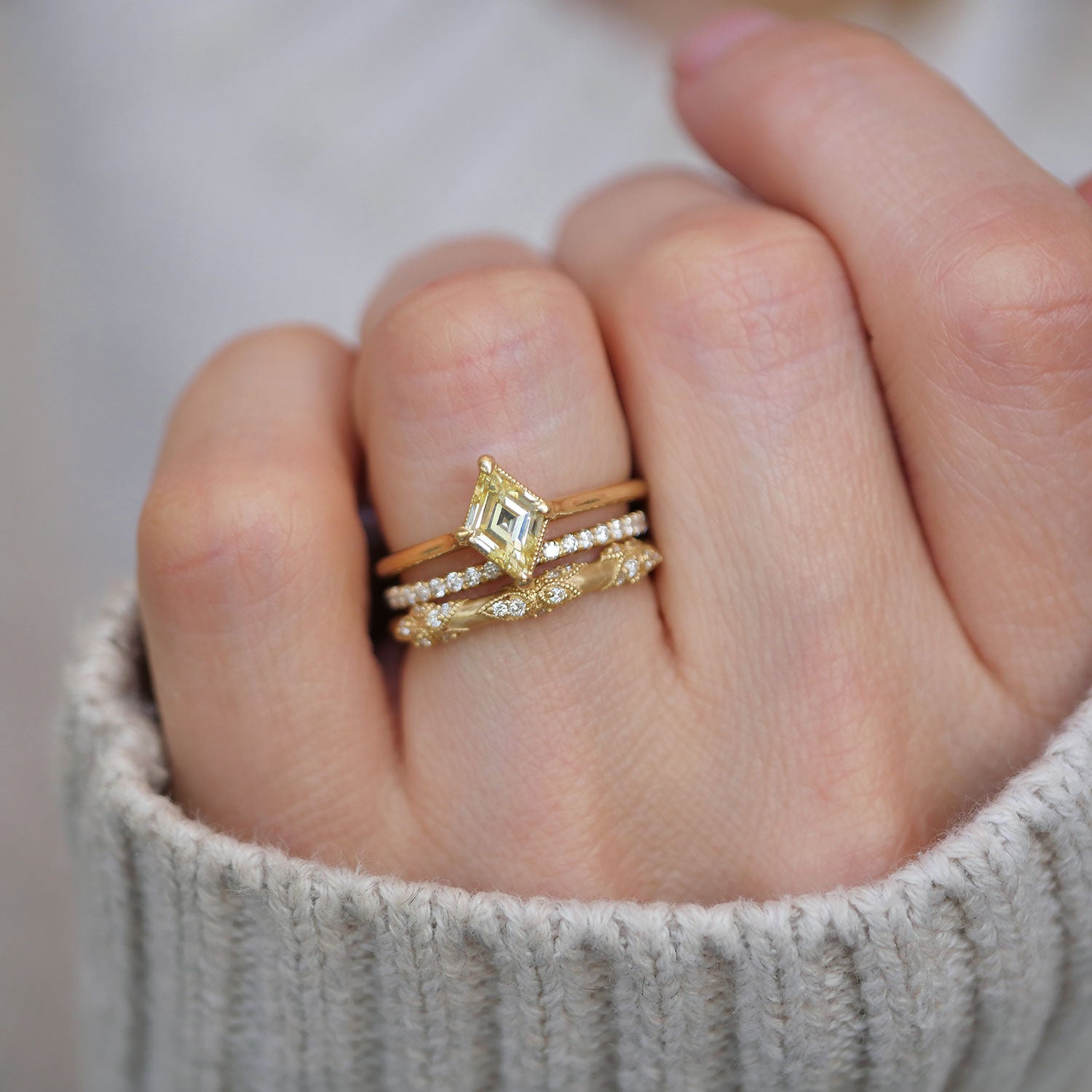 Diamond Nature Inspired Diamond Band