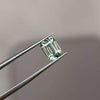 3.40 Emerald Cut Light Sage Green Sapphire