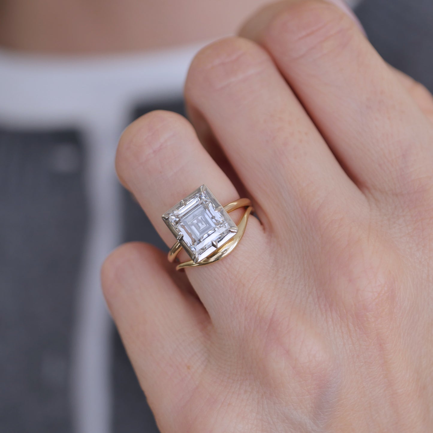 Carre Cut Colette Solitaire