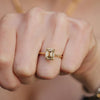 Champagne Diamond classic solitaire engagement ring
