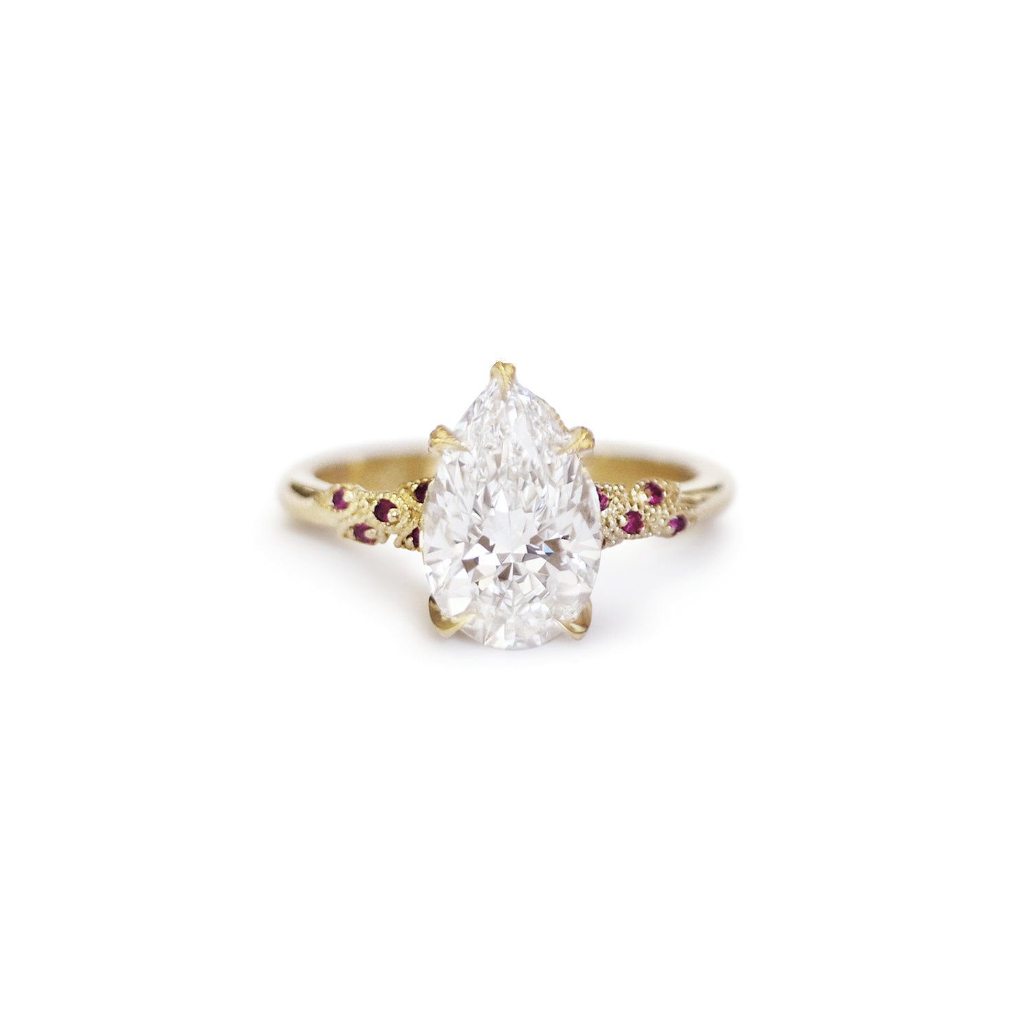 Custom Wild Vine Diamond Ring