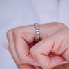 Custom Bezel Baguette and Pear Eternity Band